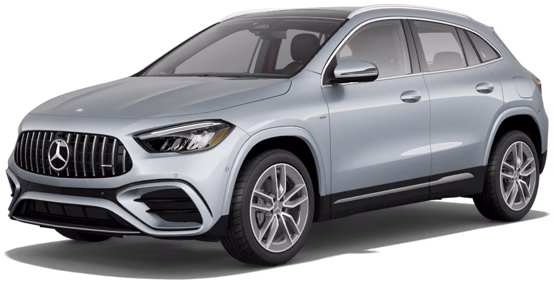 AMG GLA 35 SUV in Cirrus Silver metallic